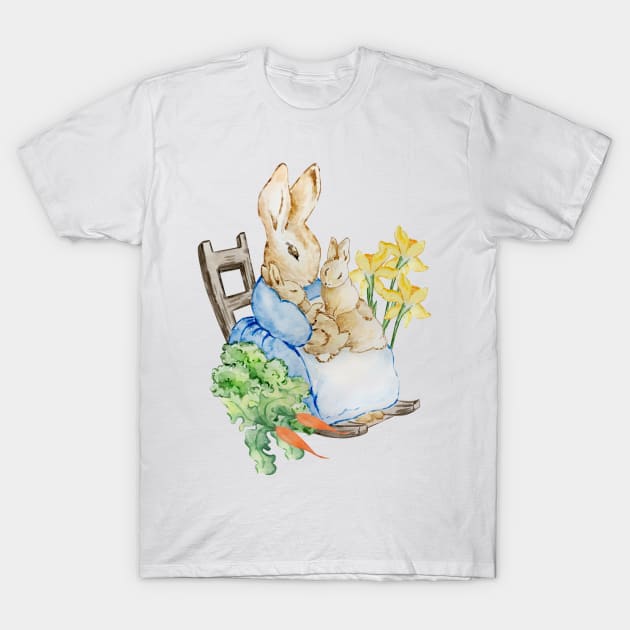 Mommy Rabbit illustration T-Shirt by Mysooni